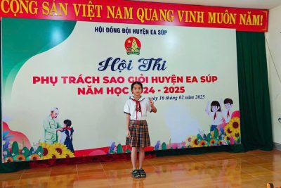 🌼 Chúc mừng cô học trò đã hoàn thành tốt hội thi Phụ trách Sao giỏi cấp huyện năm học 2024 – 2025 🌼