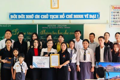 Xin cám ơn Công ty Cổ phần liên kết Quốc Tế INTERLINK EDUCATION đã trao tặng “ Phòng Tin Học cho em” Tổng số 10 bộ máy tính cho các em học sinh nhà trường!💖💖💖💖💖