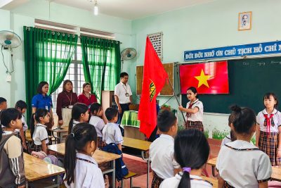 LỄ KẾT NẠP ĐỘI VIÊN – TRƯỜNG TH TRẦN QUỐC TOẢN NĂM HỌC 2025 – 2026